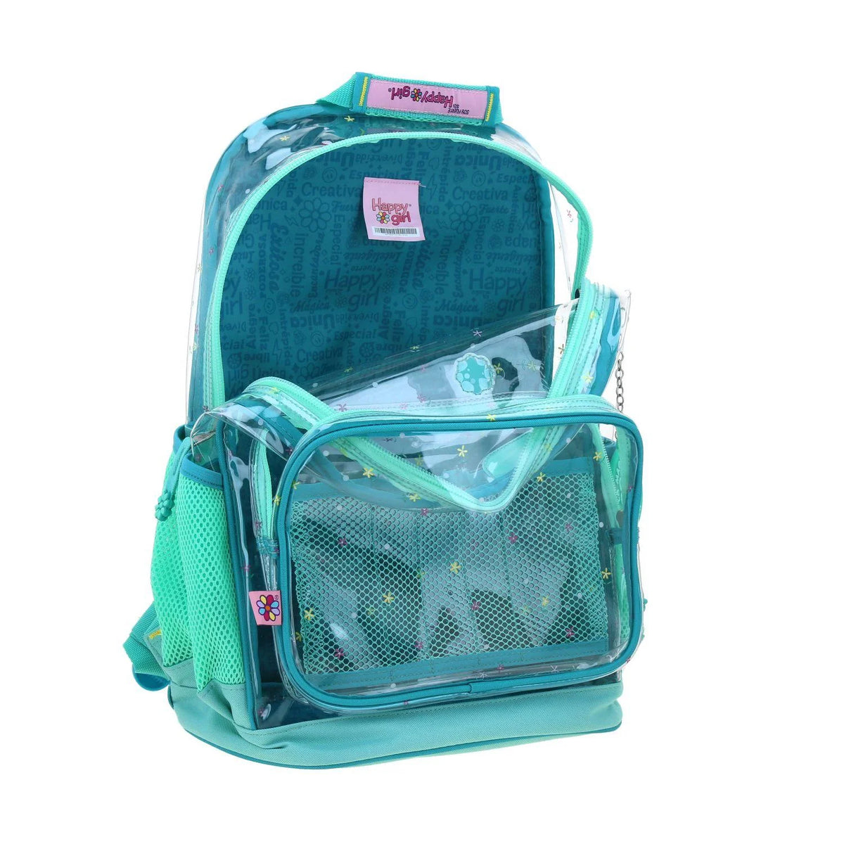 Mochila Turquesa Happy Girl Flir | Diseño Práctico