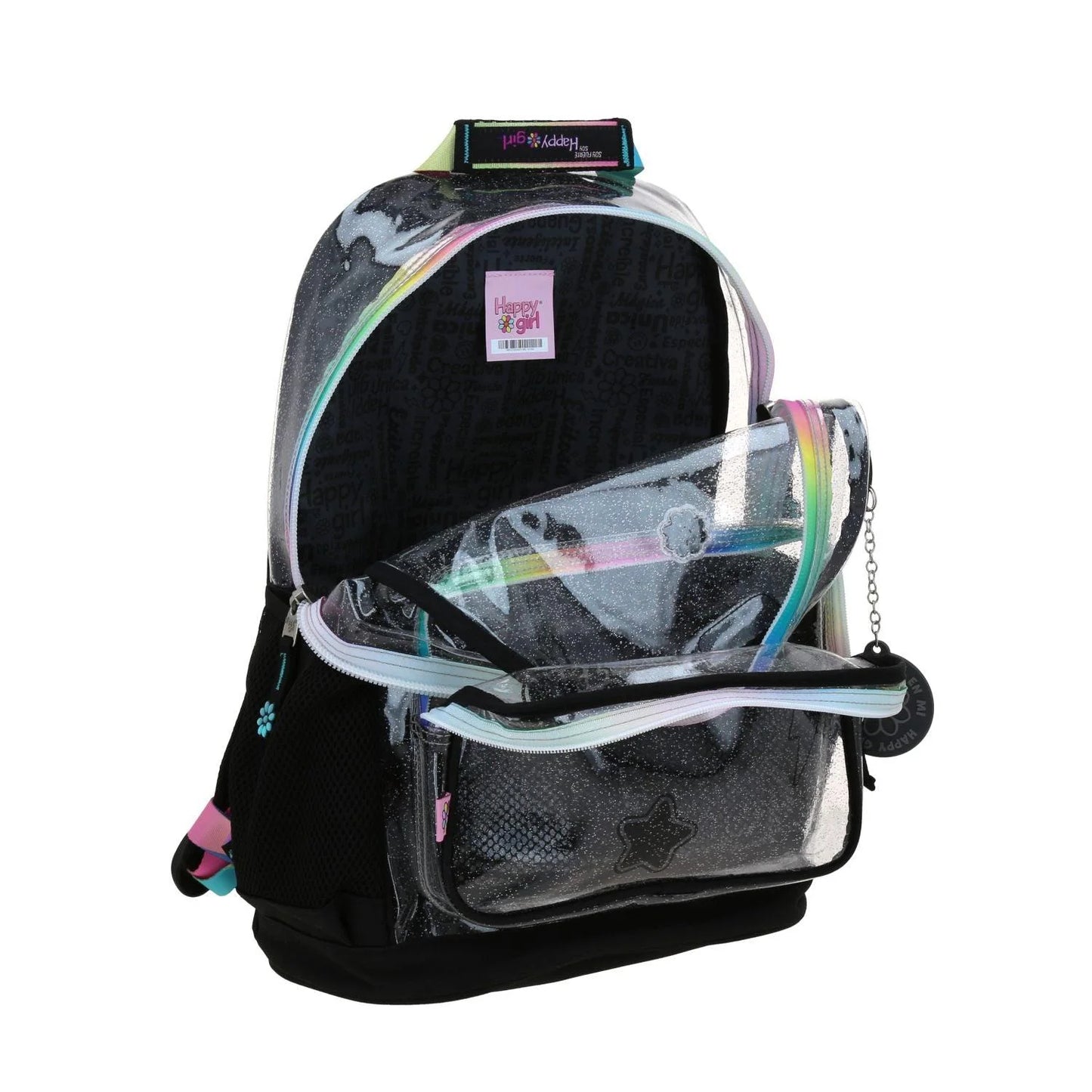 Mochila Negro Happy Girl Clir | Diseño Práctico