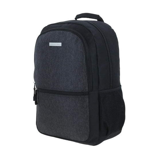 Mochila Grande Chenson Pro Para Hombre Heri Negro Con Porta Laptop De Hasta 15".