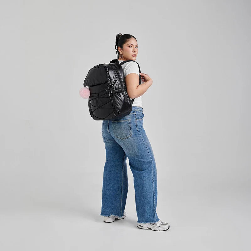 Mochila Negro Para Porta Laptop De Hasta 13" Pulgadas 1818 Lett Chenson