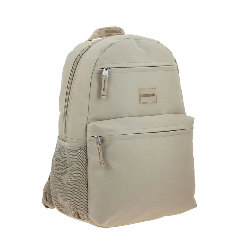 Mochila Beige Para Porta Laptop De Hasta 13" Pulgadas Chenson Chenk