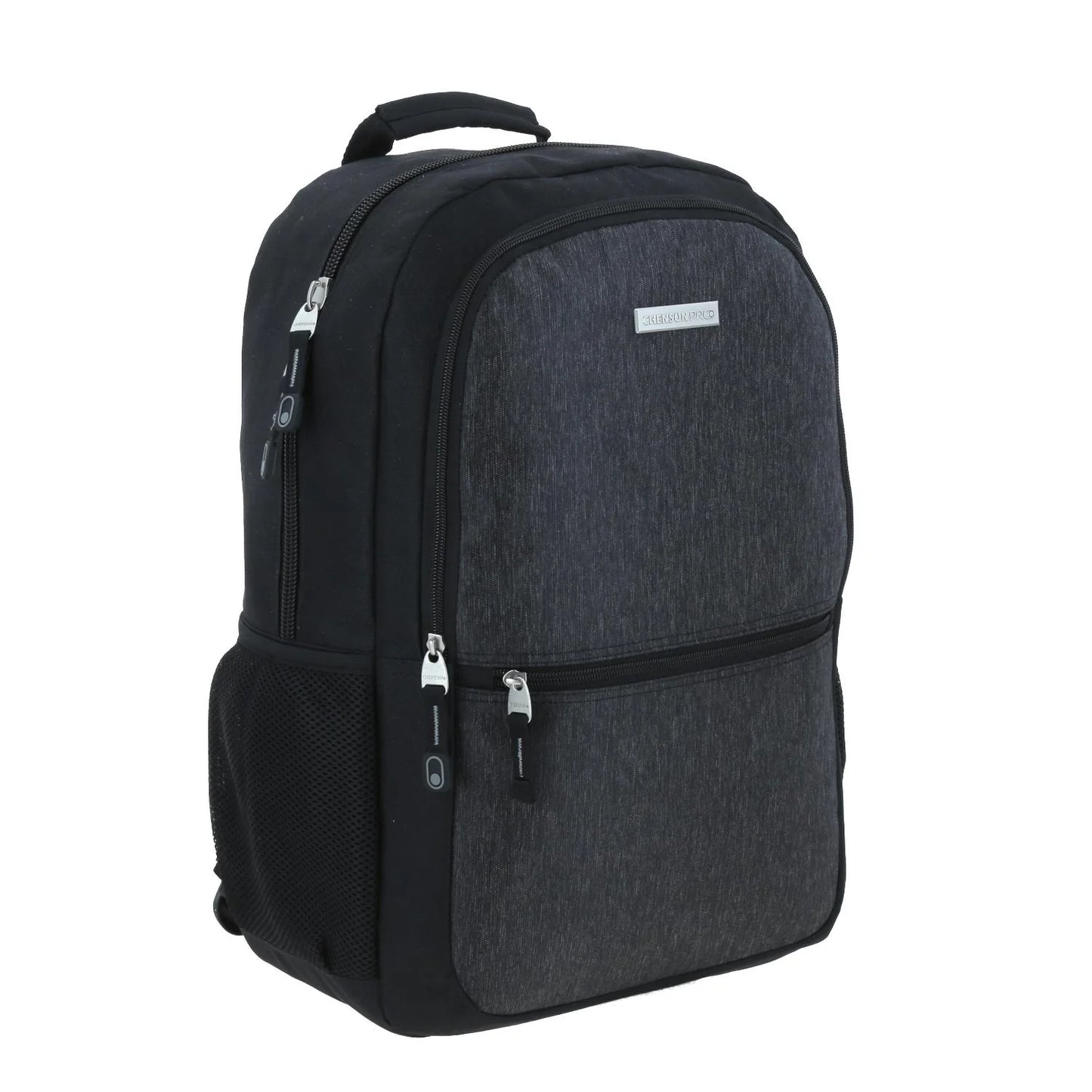 Mochila Grande Chenson Pro Para Hombre Heri Negro Con Porta Laptop De Hasta 15".