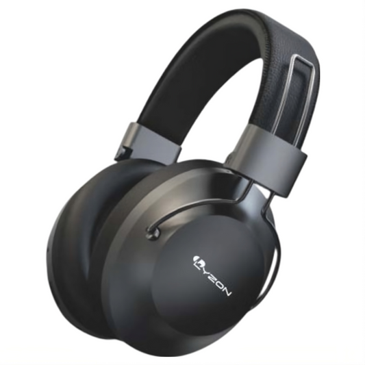 LYZON BT-V60 Audifonos inalambricos Diadema, Cancelación de Ruido, Auriculares inalámbricos, HiFi Sonido Estéreo, Micrófono Incorporado, Compatible con Tarjeta TF y Radio FM, hasta 50 Horas, Negro