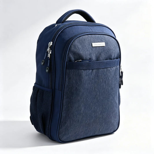 Mochila Grande Chenson Pro Para Hombre Heri Azul Con Porta Laptop De Hasta 15".
