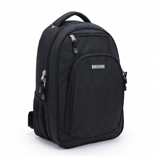 Mochila Grande Chenson Pro Para Hombre Kazio Negro Con Porta Laptop De Hasta 15".