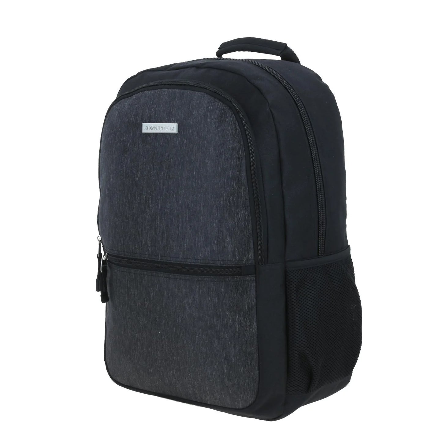 Mochila Grande Chenson Pro Para Hombre Heri Negro Con Porta Laptop De Hasta 15".