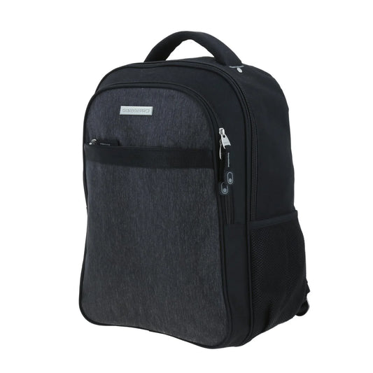 Mochila Grande Chenson Pro Para Hombre Heri Negro Con Porta Laptop De Hasta 15".